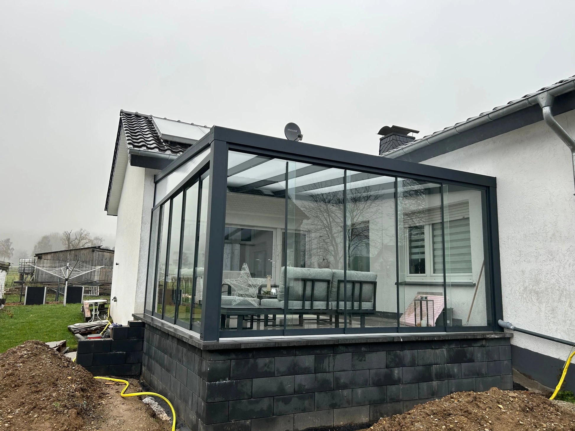 ALU SCHMIDT VistaLounge Kaltwintergarten von hinten