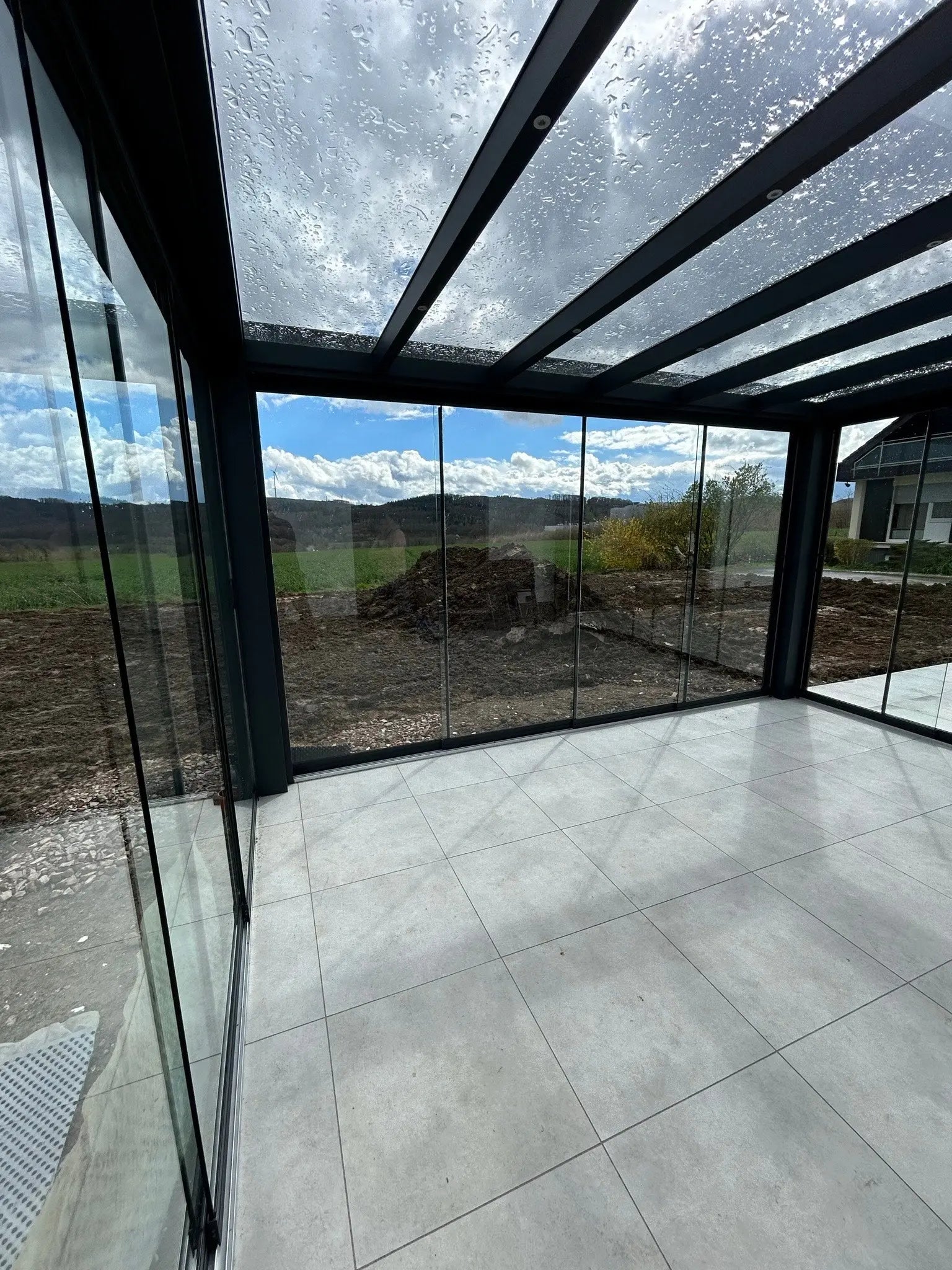 Alu Premium Kaltwintergarten Innenansicht